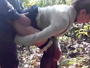 puta - puta ucraniana es follada por cliente en el bosque